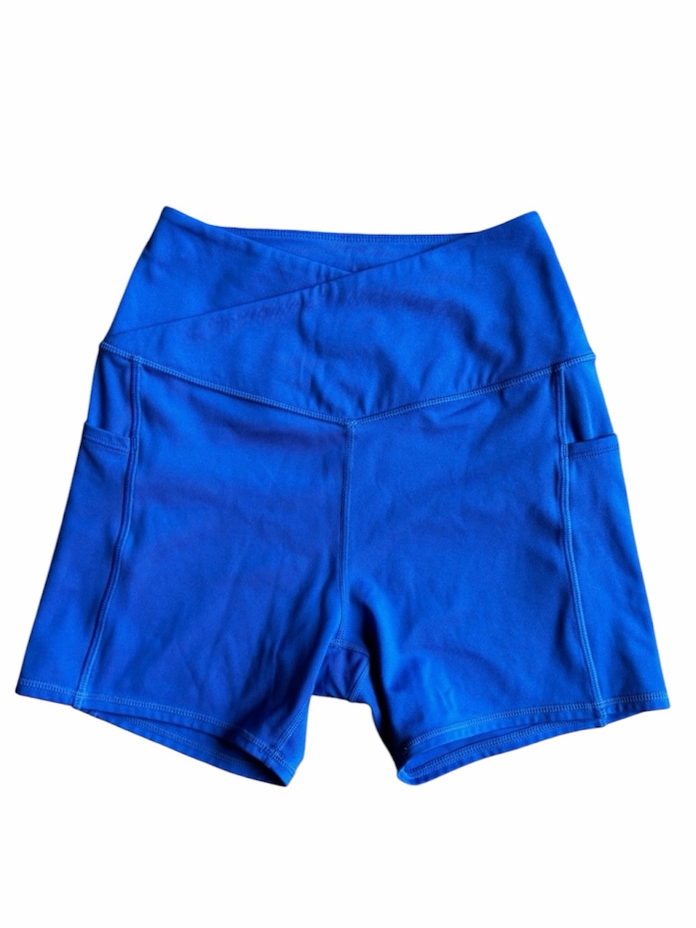 Camila Coelho Carina 4” Biker Shorts – Royal Blue – Size Small